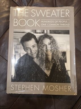 The Sweater Book by Stephen Mosher - Beige Cover with Black & White Photo